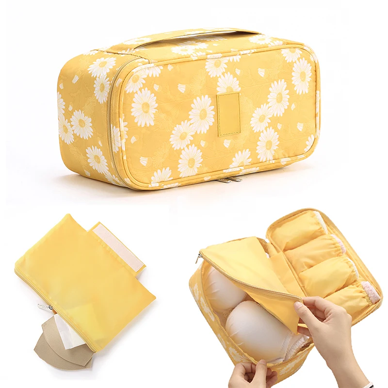 Travel Underwear Storage Bag Socks Bra Bag Large Capacity Yellow Daisy Ladies Toiletry Organizer
Travel Underwear Storage Bag Socks Bra Bag Large Capacity Yellow Daisy Ladies Toiletry Organizer