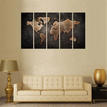World Map Poster Black and Brown Art Wall Decor Home Decoration Canvas Painting for Living Room Wall Art Retro Picture Art Print
World Map Poster Black and Brown Art Wall Decor Home Decoration Canvas Painting for Living Room Wall Art Retro Picture Art Print