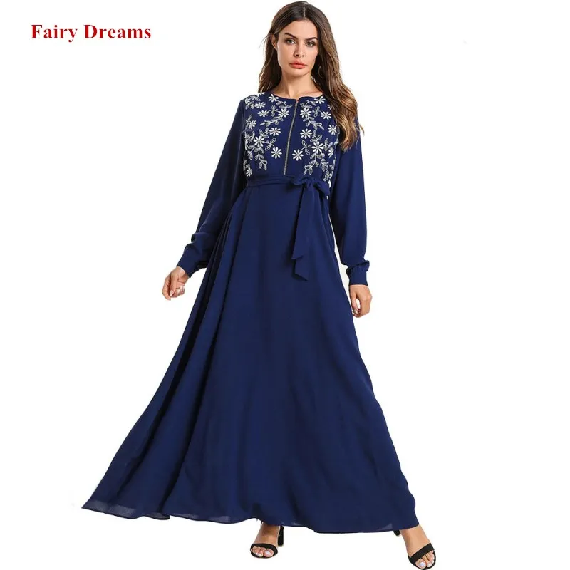 Women Abaya Turkey Dubai Blue Muslim Dress Embroidery Bandage Dresses Kaftan Turkish Islamic Clothing Plus Size Bangladesh Robe
Women Abaya Turkey Dubai Blue Muslim Dress Embroidery Bandage Dresses Kaftan Turkish Islamic Clothing Plus Size Bangladesh Robe