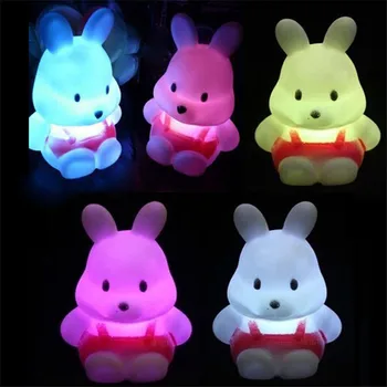 Cartoon Rabbit LED Night Light For Children Gift Color Changing Night Lamp Home Bedroom Wedding Party Led Night Lights 1pcs
Cartoon Rabbit LED Night Light For Children Gift Color Changing Night Lamp Home Bedroom Wedding Party Led Night Lights 1pcs