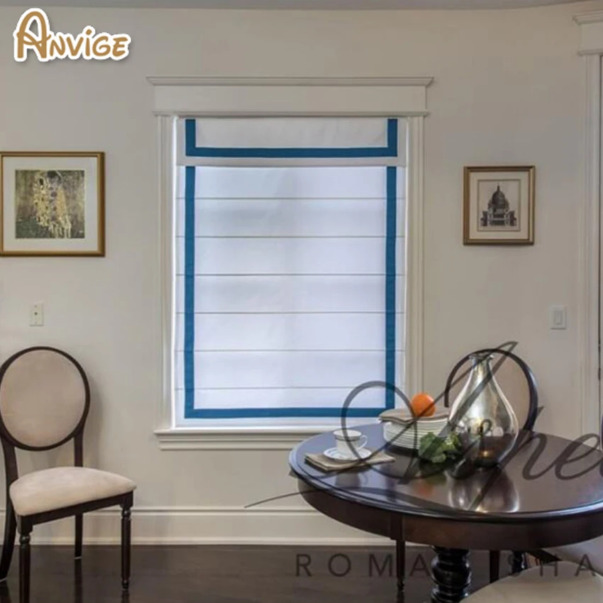 Modern Blue Color Customized Curtain Roman Blinds / Roman Shades / Window Blind Fabric
Modern Blue Color Customized Curtain Roman Blinds / Roman Shades / Window Blind Fabric