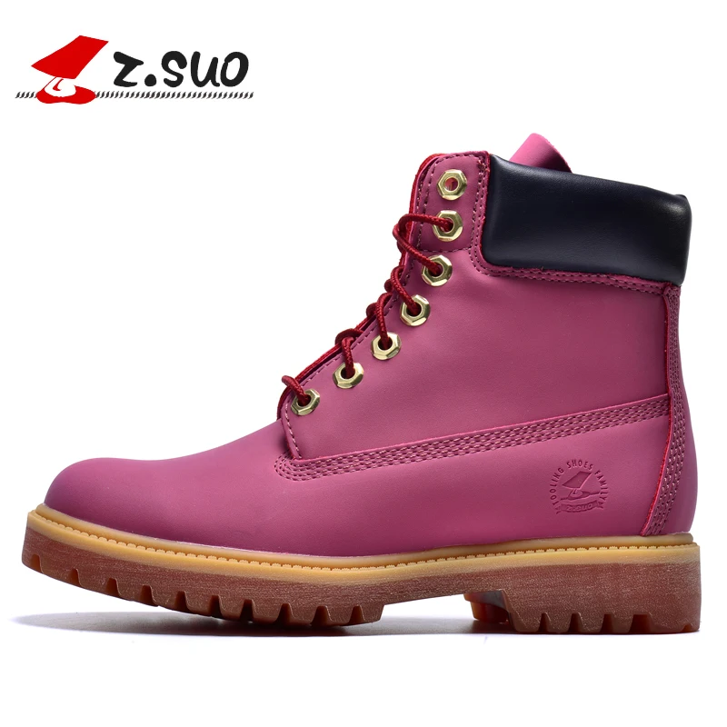 Z.Suo Western women ankle casual pink Leather waterproof Tooling military boots Motorcycle womens Riding Outdoor war Snow Boots
Z.Suo Western women ankle casual pink Leather waterproof Tooling military boots Motorcycle womens Riding Outdoor war Snow Boots