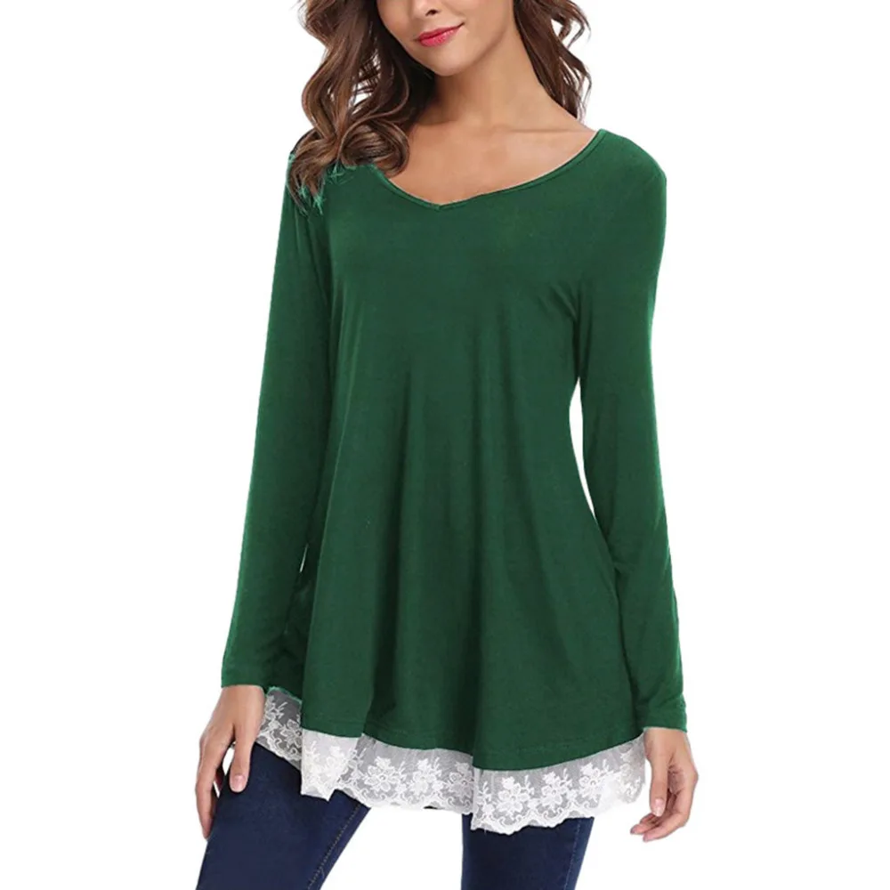 women plus size cotton blouse v-neck long sleeve loose lace tops tunic long sleeve autumn winter womens tops and blouses #20
women plus size cotton blouse v-neck long sleeve loose lace tops tunic long sleeve autumn winter womens tops and blouses #20