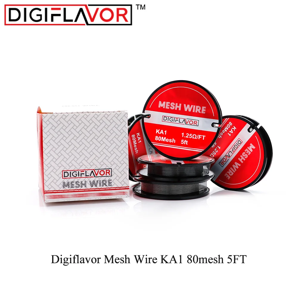 Digiflavor Mesh wire KA1 80mesh 5FT mesh coils for DIY vaporizer electronic cigarette accessory
Digiflavor Mesh wire KA1 80mesh 5FT mesh coils for DIY vaporizer electronic cigarette accessory