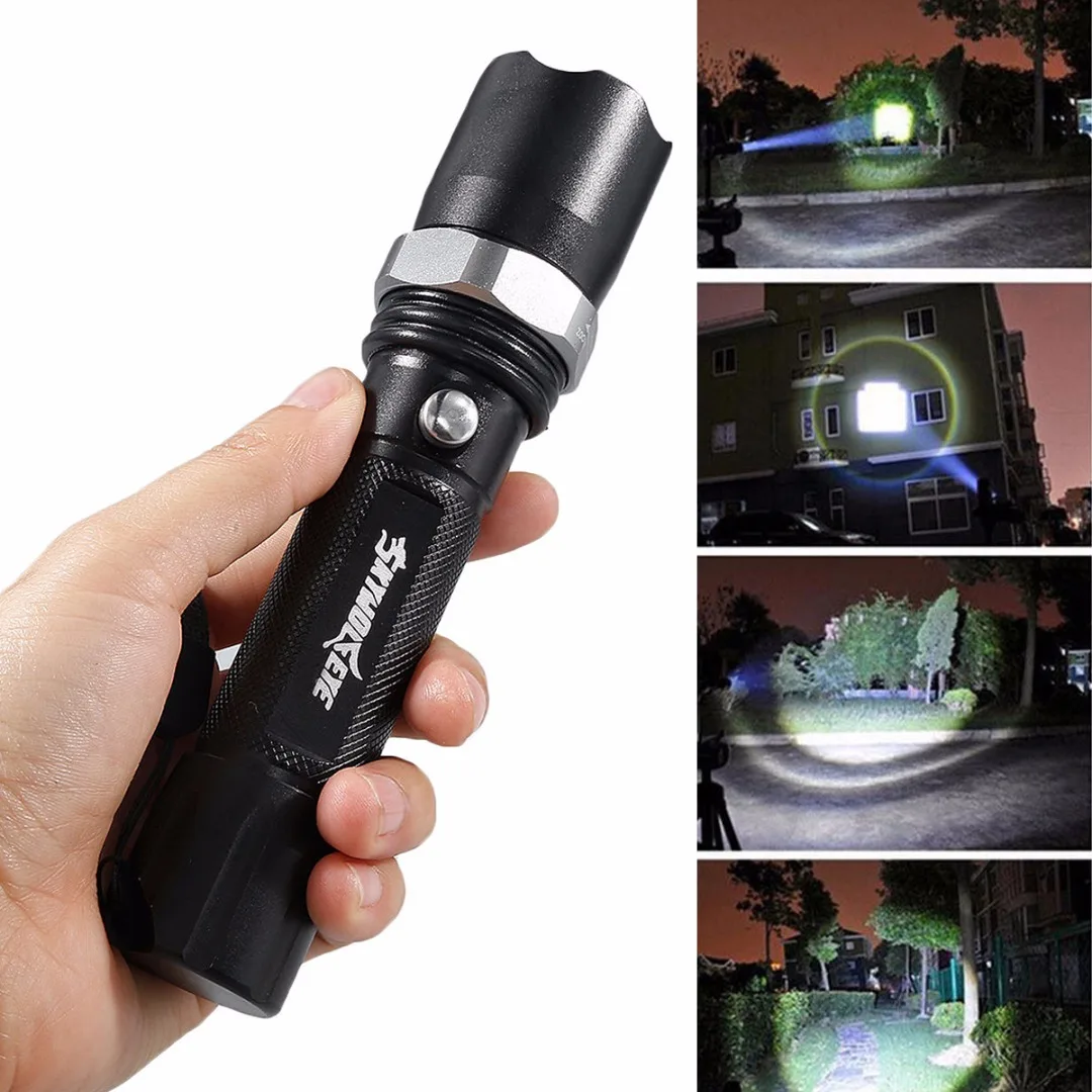 2019 New Black 10000 LM XML-T6 LED Flashlight Portable Torch Lamp 3 Modes Light