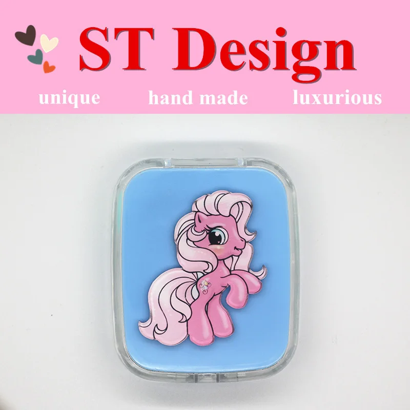 LIUSVENTINA Portable DIY Cute Pink Horse Contact Lens Case Box with Mirror Container for Color Lenses Gift for Girls
LIUSVENTINA Portable DIY Cute Pink Horse Contact Lens Case Box with Mirror Container for Color Lenses Gift for Girls