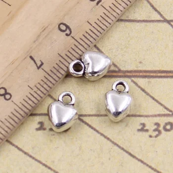 40pcs Charms Puffy Heart 9x7x4mm Antique Bronze Silver Color Pendants Making DIY Handmade Tibetan Finding Jewelry For Bracelet
40pcs Charms Puffy Heart 9x7x4mm Antique Bronze Silver Color Pendants Making DIY Handmade Tibetan Finding Jewelry For Bracelet