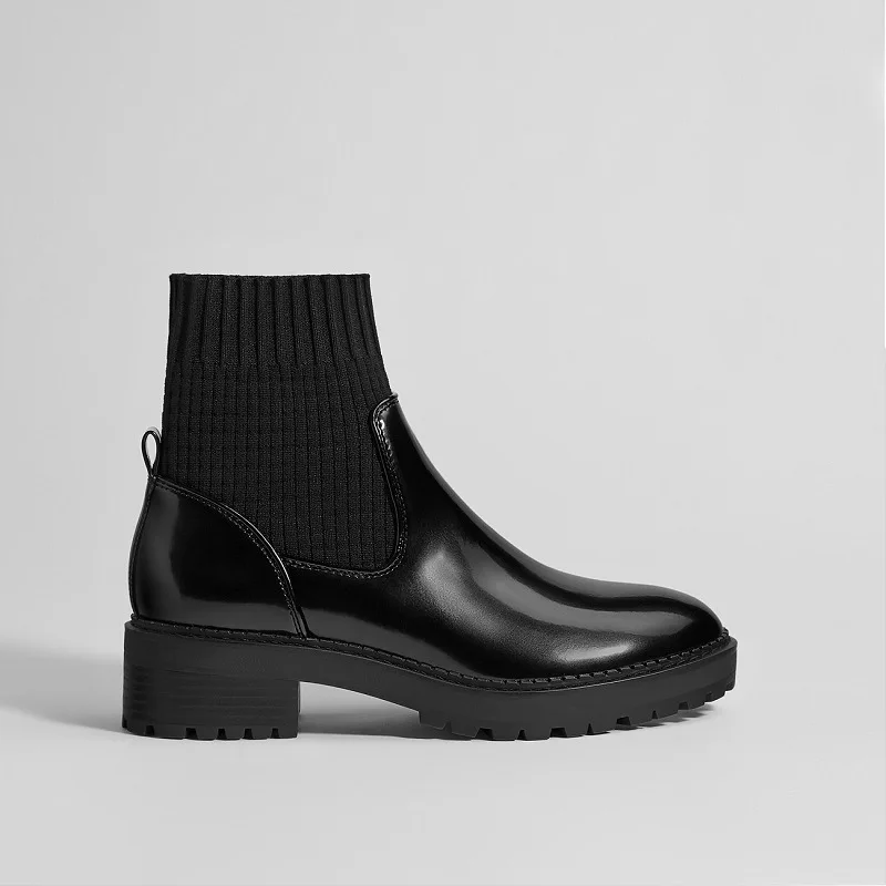 Luxury Brand Designer Chelsea Boots Women Autumn And Winter Short Boots With Mesh Elastic Band Round Toe Hoof Heels Med Height
Luxury Brand Designer Chelsea Boots Women Autumn And Winter Short Boots With Mesh Elastic Band Round Toe Hoof Heels Med Height