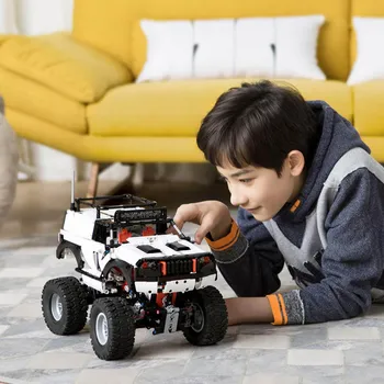 Mitu Intelligent Building Block Off-road Four-wheel Vehicle Models Building Toy Blocks Racing Car 3D Drawings Graphical
Mitu Intelligent Building Block Off-road Four-wheel Vehicle Models Building Toy Blocks Racing Car 3D Drawings Graphical