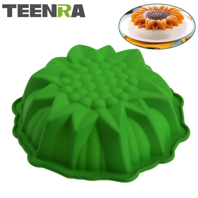 TEENRA 1Pcs Sunflower Silicone Baking Pan Pizza Pan Baking Form Round Silicone Pan Cake Baking Tray Silicone Mold Bakeware
TEENRA 1Pcs Sunflower Silicone Baking Pan Pizza Pan Baking Form Round Silicone Pan Cake Baking Tray Silicone Mold Bakeware