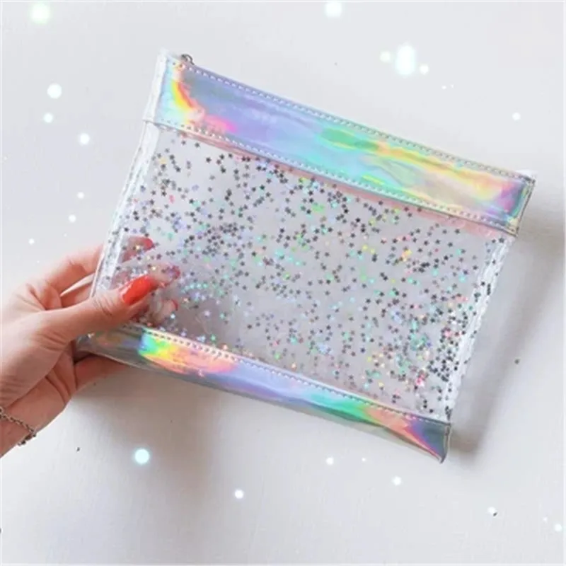 Milk bear 2019 new style originer women PVC Makeup Bags Laser Transparent Jelly Star Sparkling Cosmetic Bag
Milk bear 2019 new style originer women PVC Makeup Bags Laser Transparent Jelly Star Sparkling Cosmetic Bag
