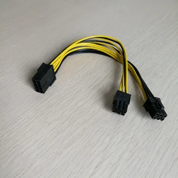 5pcs/lot PC DIY 8Pin female to Graphics Video Card Double PCI-E PCIe 6Pin male Power Supply Splitter Cable Cord 18AWG Wire 20cm
5pcs/lot PC DIY 8Pin female to Graphics Video Card Double PCI-E PCIe 6Pin male Power Supply Splitter Cable Cord 18AWG Wire 20cm