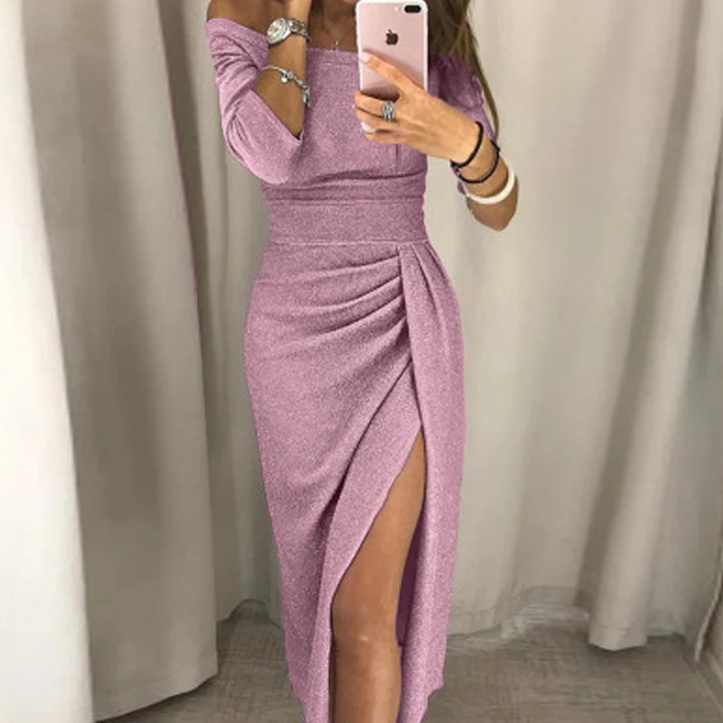 Fashion Autumn Women Dress Elegant Plus Size Women Clothing Ladies Dresses Vintage Off Shoulder Casual Split Bodycon Party Dress
Fashion Autumn Women Dress Elegant Plus Size Women Clothing Ladies Dresses Vintage Off Shoulder Casual Split Bodycon Party Dress