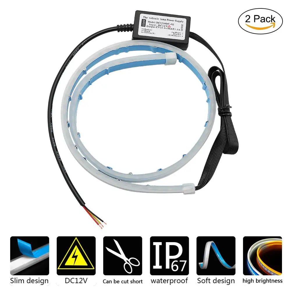 For Toyota Corolla Avensis Yaris Rav4 Auris Hilux Prius Camry 40 Celica Supra Car Flexible DRL Flowing Amber Turn Signal Light
For Toyota Corolla Avensis Yaris Rav4 Auris Hilux Prius Camry 40 Celica Supra Car Flexible DRL Flowing Amber Turn Signal Light
