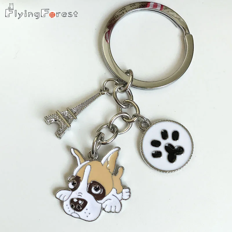 DIY MINI Corgi Хаски металлический брелок с Супер скидкой для автомобиля французского