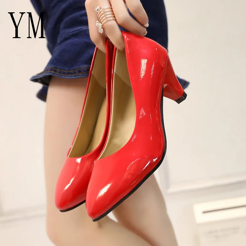 #A New Women Pumps Shoes Women PU Leather Shallow Slip-On Round Toe High heels Shoes Wedding Party derss shoes mujer size 35-40
#A New Women Pumps Shoes Women PU Leather Shallow Slip-On Round Toe High heels Shoes Wedding Party derss shoes mujer size 35-40