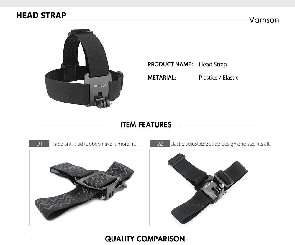 Vamson Accessories Set for for Gopro hero 7 6 5 4 3 kit 3 way selfie stick for Eken h8r / for xiaomi for yi EVA case VS77 Sadoun.com