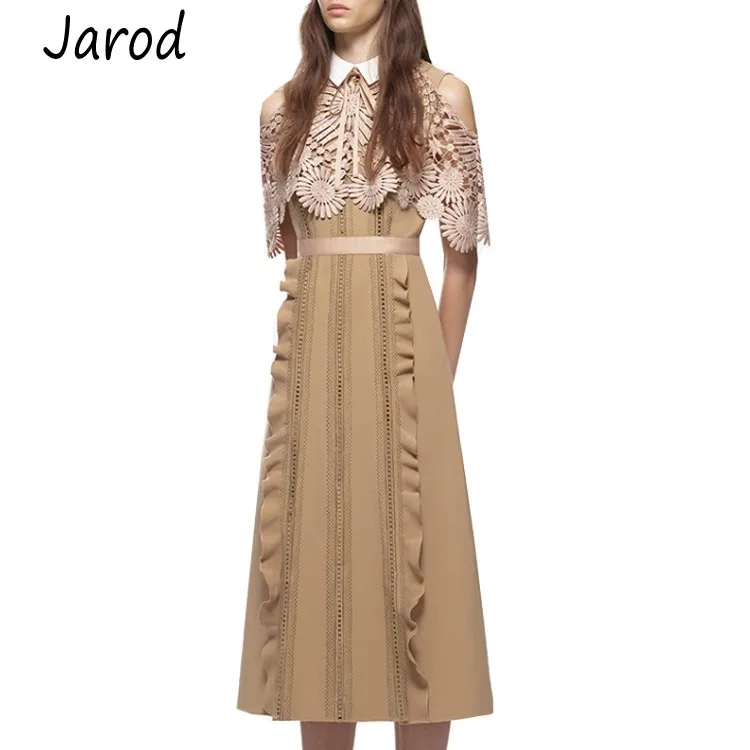 New Summer Fashion 2019 Designer Self portrait Lace patchwork Dress Women's Cloak Sleeve off shoulder Long Dress
New Summer Fashion 2019 Designer Self portrait Lace patchwork Dress Women's Cloak Sleeve off shoulder Long Dress