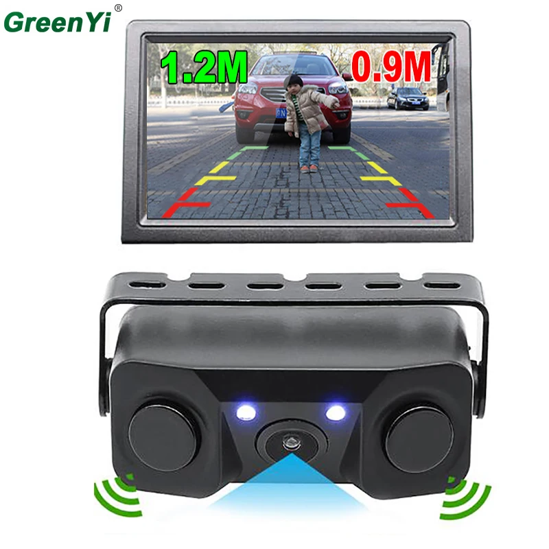 Auto Reversing Radar Car Parking Sensors Rear View Camera 2 Sensors Indicator Bi Bi Alarm Car Reverse Radar Assistance System
Auto Reversing Radar Car Parking Sensors Rear View Camera 2 Sensors Indicator Bi Bi Alarm Car Reverse Radar Assistance System