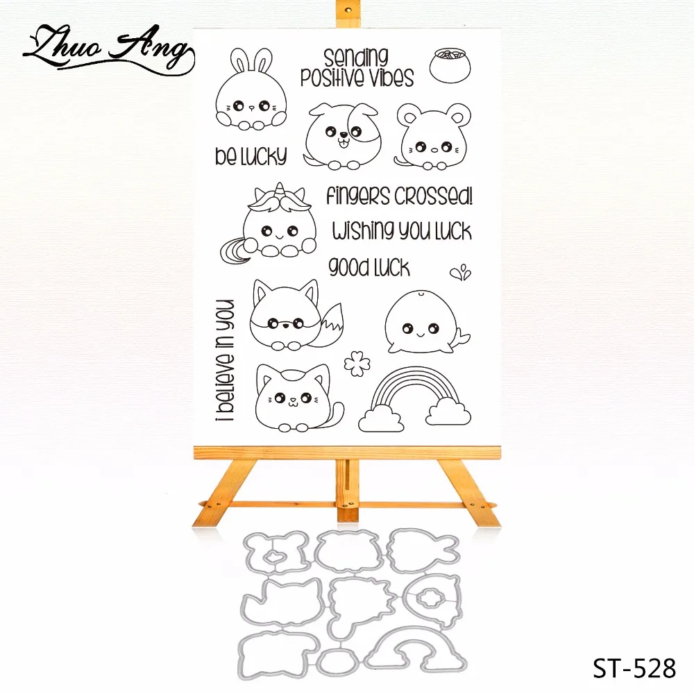 Zhuoang Dear Fox Rubber Clear Stamps and Cutting Dies Set for Scrapbooking Photo Album Card Making DIY Decoration Supply 
Zhuoang Dear Fox Rubber Clear Stamps and Cutting Dies Set for Scrapbooking Photo Album Card Making DIY Decoration Supply