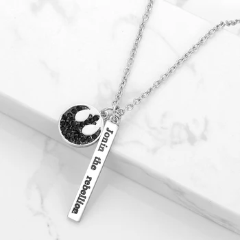 Star Wars Rebel Alliance Symbol Necklace Crystals Starbird Pendant "Join the Rebellion"Bar Necklace Rebel Logo Sci-Fi Gift
Star Wars Rebel Alliance Symbol Necklace Crystals Starbird Pendant "Join the Rebellion"Bar Necklace Rebel Logo Sci-Fi Gift