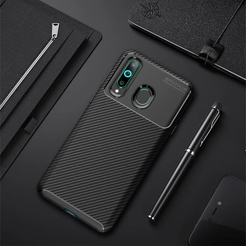 Чехол из углеродного волокна для Samsung Galaxy A9 Pro 2019 чехол высокого качества с