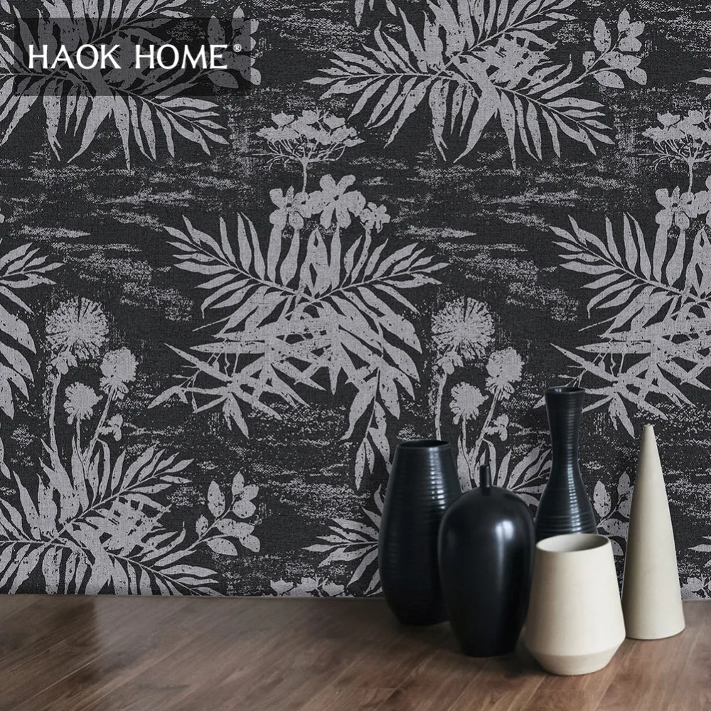 HaokHome 3d Faux Wood Wallpaper Roll 0.53m*10m Tree Leaf Contact paper Murals Black Home Bedroom Living room Decor
HaokHome 3d Faux Wood Wallpaper Roll 0.53m*10m Tree Leaf Contact paper Murals Black Home Bedroom Living room Decor