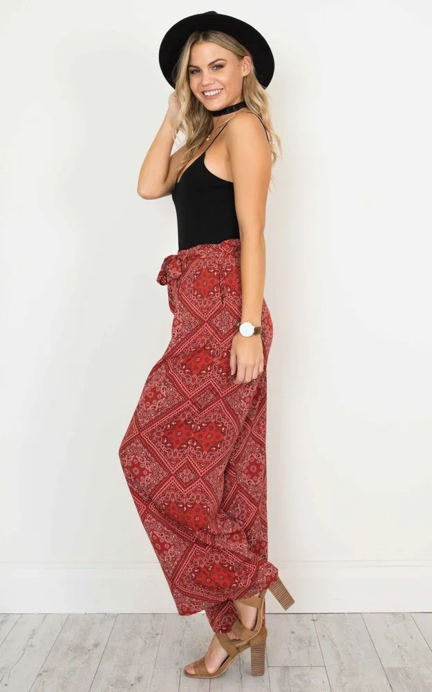 high waisted bohemian pants