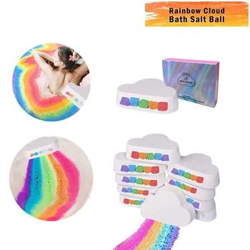 Handmade Women Girl Rainbow Cloud Salt Essential Oil Bathing Ball Bubble Exfoliating Moisturizing Props Natural Bubble
Handmade Women Girl Rainbow Cloud Salt Essential Oil Bathing Ball Bubble Exfoliating Moisturizing Props Natural Bubble