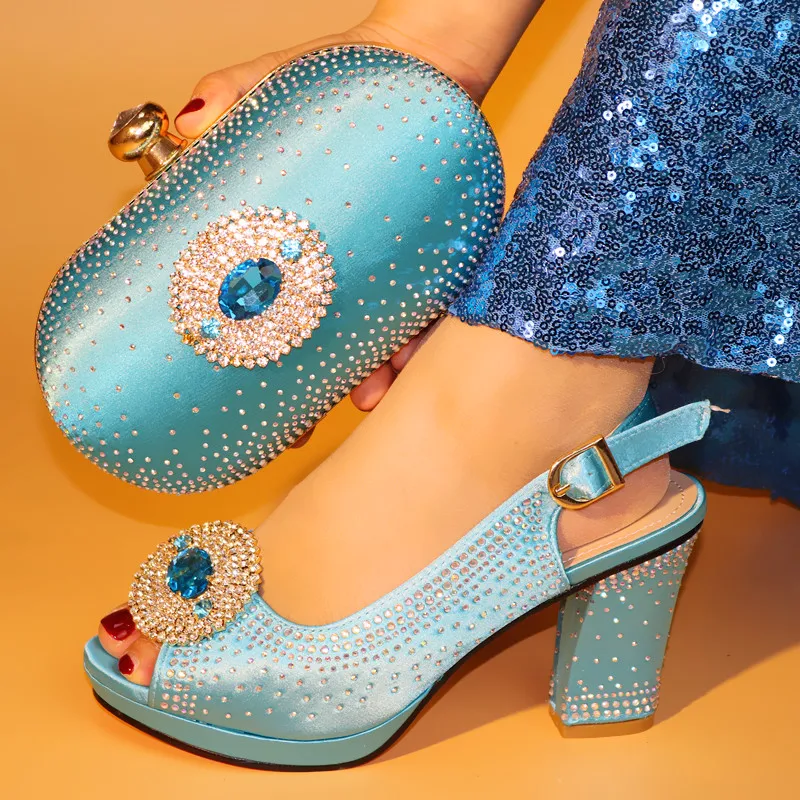 Gryan New sky blue color Italian Shoes With Matching Bags African Women Shoes and Bags Set For Prom Party Summer Sandal SJM1-20
Gryan New sky blue color Italian Shoes With Matching Bags African Women Shoes and Bags Set For Prom Party Summer Sandal SJM1-20