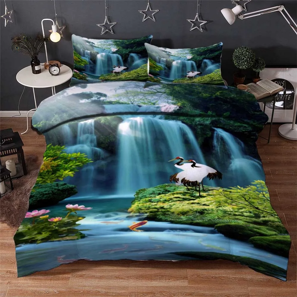 Personality customiza waterfall Bedding Duvet Cover Set Pillowcase Microfiber Soft Comforter Bedroom Single Queen King scenery
Personality customiza waterfall Bedding Duvet Cover Set Pillowcase Microfiber Soft Comforter Bedroom Single Queen King scenery