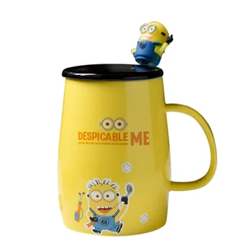 Cartoon Small Yellow Man Large Volume Coffee Cup Breakfast Milk Tea Cup And Cup With Spoon Ceramic Expression Drink 450ML
Cartoon Small Yellow Man Large Volume Coffee Cup Breakfast Milk Tea Cup And Cup With Spoon Ceramic Expression Drink 450ML