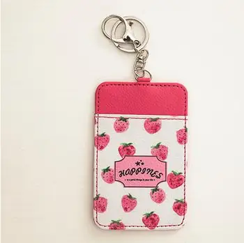 2016 Fashion 1pcs PU Leather Fruit Strawberry ID Business Card Work Card Name Badge Holder Key Holder With Metal Clip
2016 Fashion 1pcs PU Leather Fruit Strawberry ID Business Card Work Card Name Badge Holder Key Holder With Metal Clip