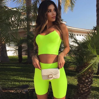2019 Brand New Summer Ladies Women Bodycon Sport Clothes Set Solid Pink Green Sleeveless Short Playsuit Short Pants Trousers
2019 Brand New Summer Ladies Women Bodycon Sport Clothes Set Solid Pink Green Sleeveless Short Playsuit Short Pants Trousers