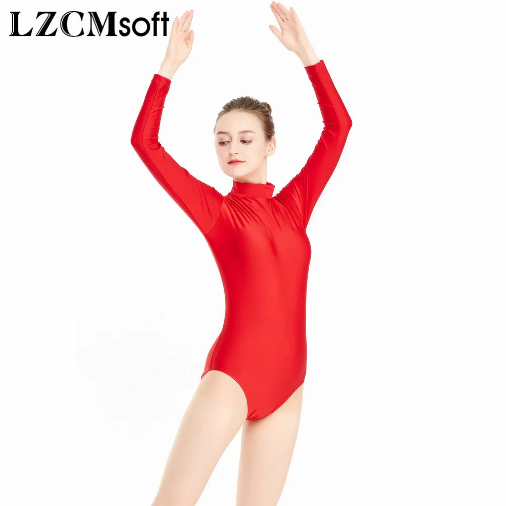 Женское балетное трико LZCMsoft, черное, нейлоновое, с длинным рукавом, с высоким воротником, купальники из спандекса, боди, костюмы для гимнастики
Женское балетное трико LZCMsoft, черное, нейлоновое, с длинным рукавом, с высоким воротником, купальники из спандекса, боди, костюмы для гимнастики