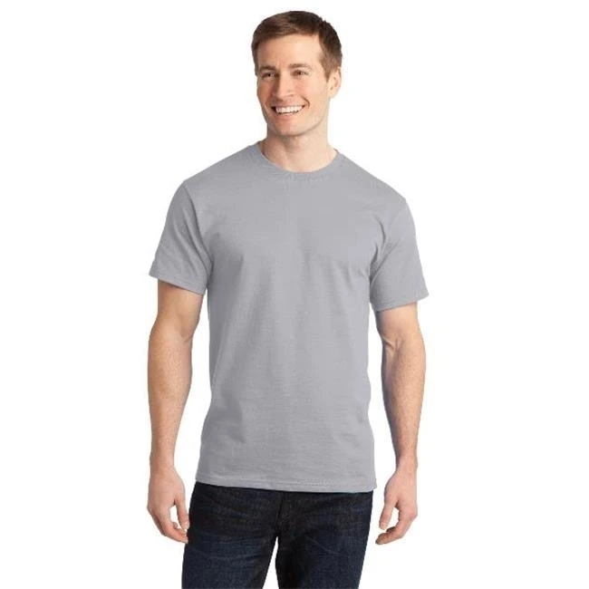 Port & Company PC150 Mens Ring Spun Cotton Tees Silver - 3XL