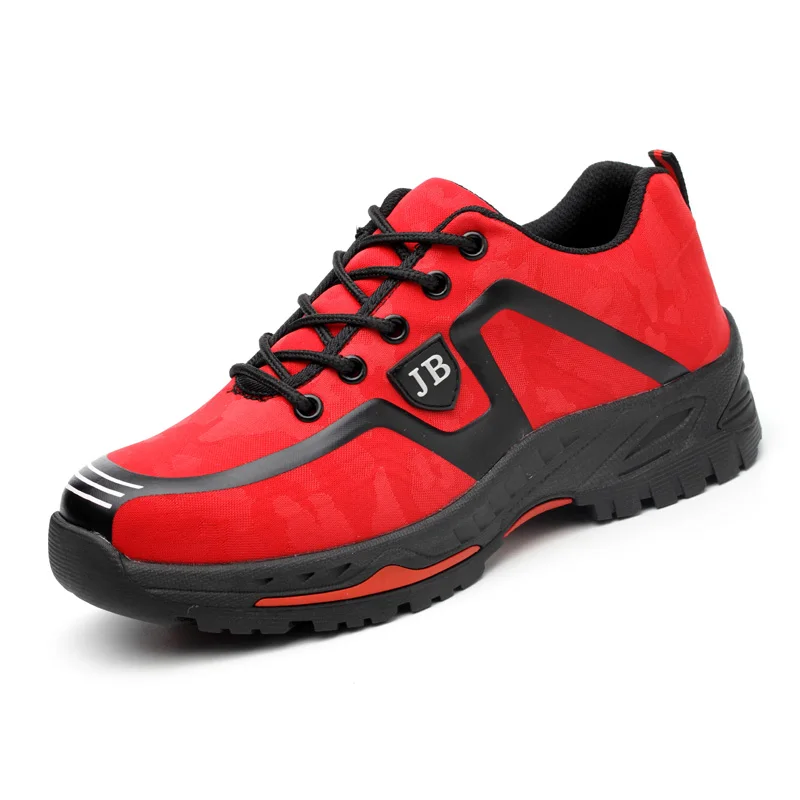 Men Safety Shoes Breathable Summer Boots Anti-smashing Anti-puncture Steel Toe Caps Anti-piercing Breathable Mens Work Shoes image 3