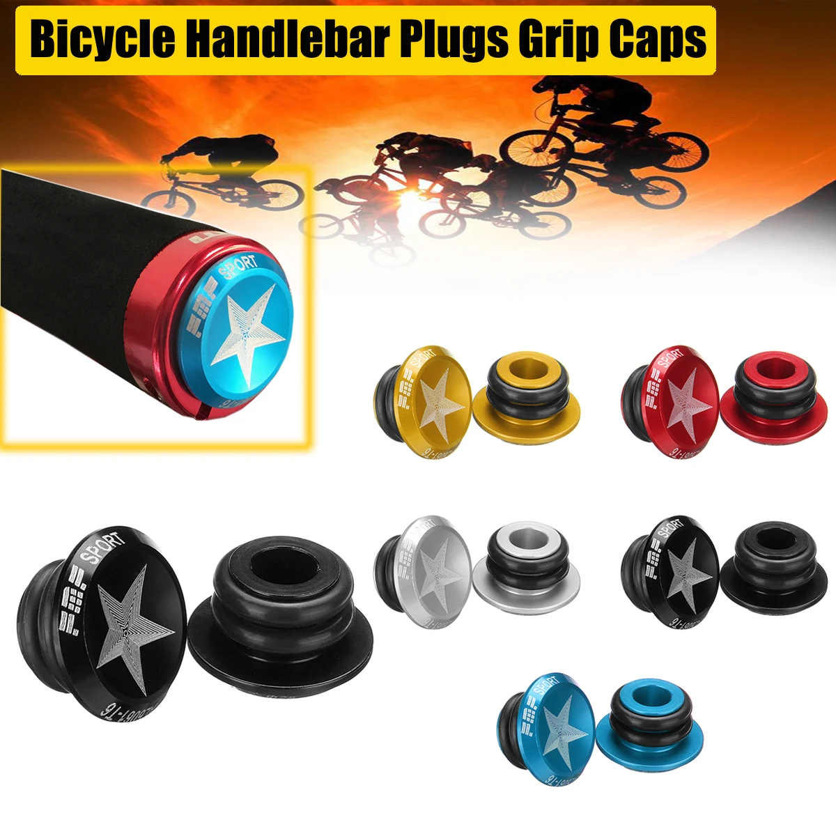 1 Pair Bicycle Handlebar Ends Plug Aluminium Alloy Cycling MTB Bike Handle Bar Grips Plugs Caps Stoppers For Bicycle Accessories
1 Pair Bicycle Handlebar Ends Plug Aluminium Alloy Cycling MTB Bike Handle Bar Grips Plugs Caps Stoppers For Bicycle Accessories