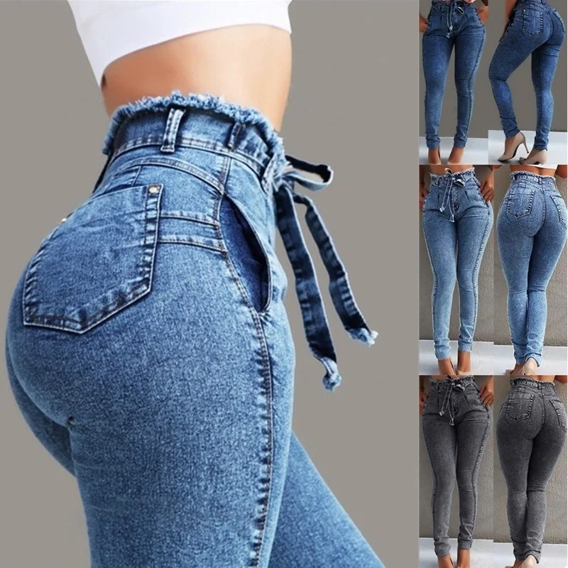 Spring hot new elastic ladies jeans fashion personality high waist trousers slim trousers casual female jeans feet women jeans
Spring hot new elastic ladies jeans fashion personality high waist trousers slim trousers casual female jeans feet women jeans