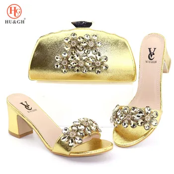 New Coming African Gold Color Shoes And Bag To Match Set Elegant Nigerian High Heels Party Shoes And Bag Set For Wedding Dress
New Coming African Gold Color Shoes And Bag To Match Set Elegant Nigerian High Heels Party Shoes And Bag Set For Wedding Dress