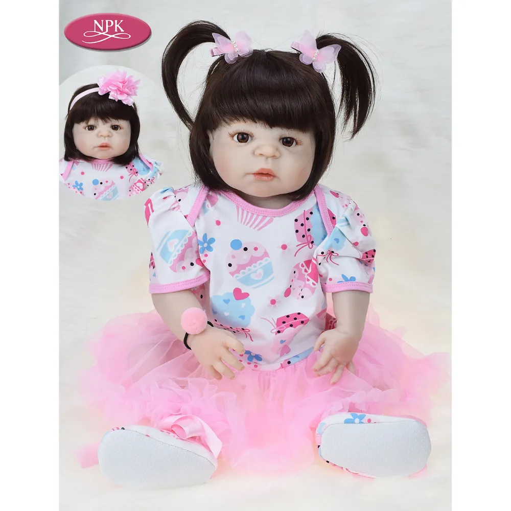 NPK Boy Gadis Kembar Bayi Manusia Hidup Reborn Boneka 42 CM Lembut