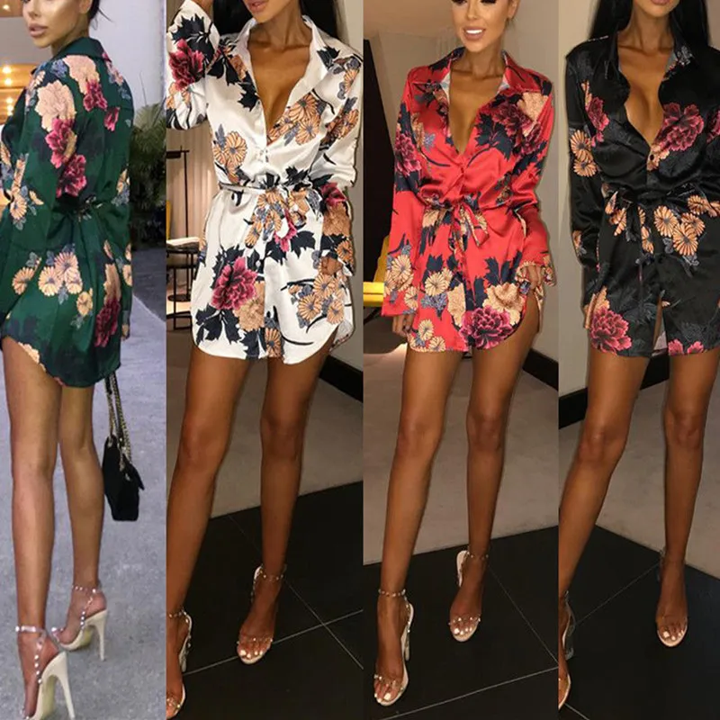 Summer Dress 2018 Women Casual Beach Short Dress Turn down Collar Mini Polyester Dress Sexy Party Dresses Vestidos S-XL
Summer Dress 2018 Women Casual Beach Short Dress Turn down Collar Mini Polyester Dress Sexy Party Dresses Vestidos S-XL
