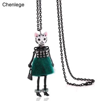 chenlege hot sale lady big necklaces animal cat long chains pendant classic women necklace design punk jewelry lovely gifts
chenlege hot sale lady big necklaces animal cat long chains pendant classic women necklace design punk jewelry lovely gifts