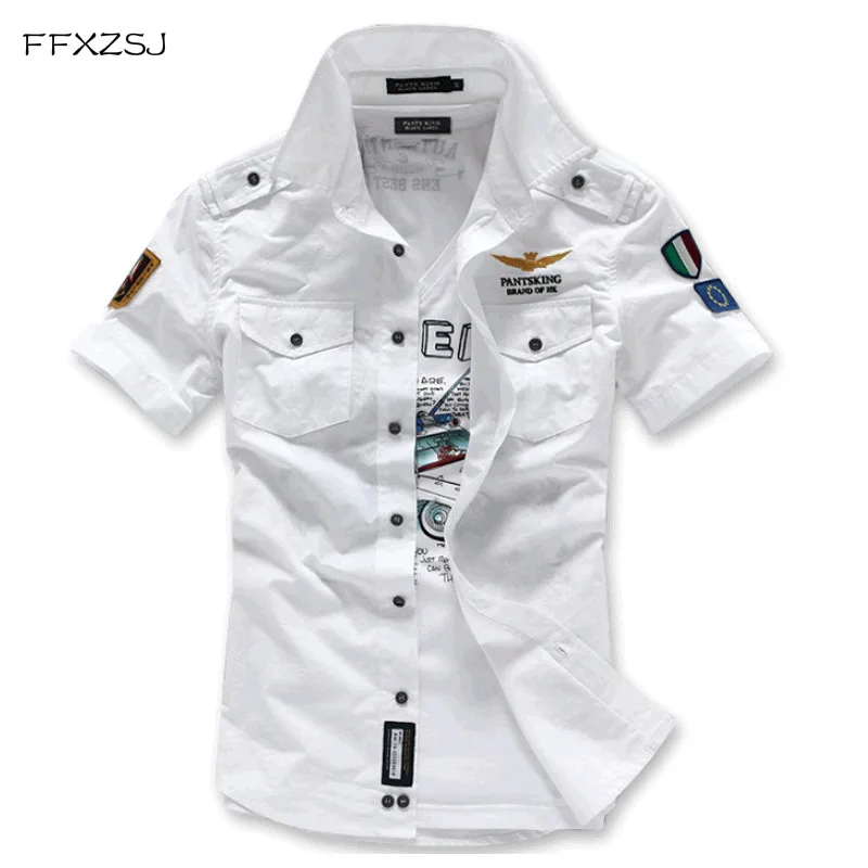 2018 Summer Military Style Men Casual Shirts Spring High Quality Cotton Solid Shirt Classic Design Breathable Brand Dress Shirts
2018 Summer Military Style Men Casual Shirts Spring High Quality Cotton Solid Shirt Classic Design Breathable Brand Dress Shirts