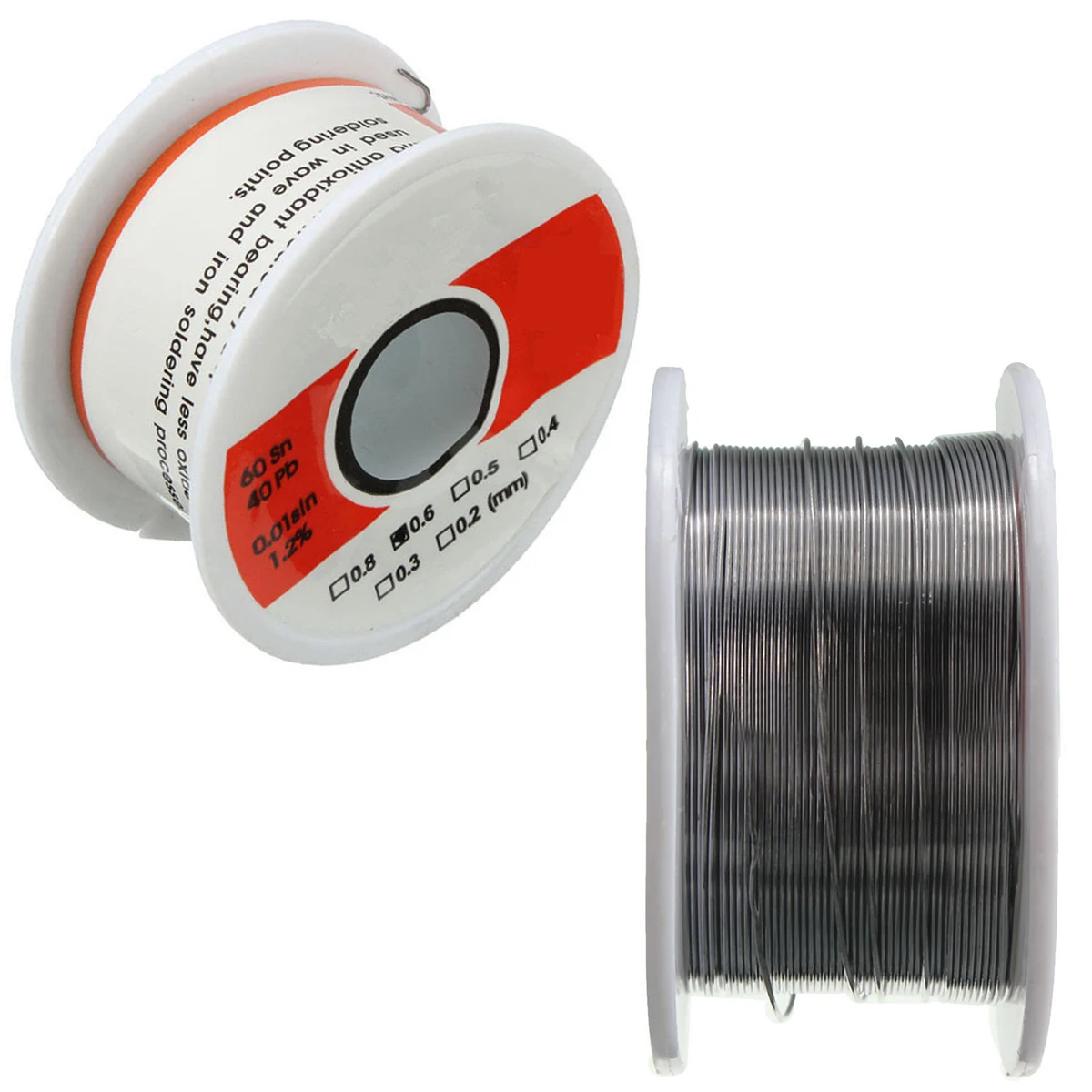 1 x Fine Solder Wire 0.6mm 60/40 1.2% Flux Reel Tube Tin Lead Rosin Core Soldering
1 x Fine Solder Wire 0.6mm 60/40 1.2% Flux Reel Tube Tin Lead Rosin Core Soldering