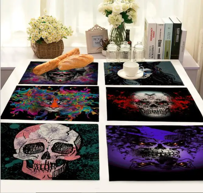 Printed Linen Placemat Place mat Table Mat hot colorful dark style polyester Dinner table mat Coaster Home Dec FG898
Printed Linen Placemat Place mat Table Mat hot colorful dark style polyester Dinner table mat Coaster Home Dec FG898