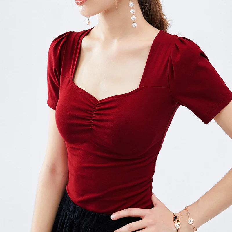 Latin Dance Top Short Sleeve Sexy V Neck Shirts Adult Ballroom Cha Cha Rumba Samba Salsa Dancing Clothes Women Practice DNV11650
Latin Dance Top Short Sleeve Sexy V Neck Shirts Adult Ballroom Cha Cha Rumba Samba Salsa Dancing Clothes Women Practice DNV11650