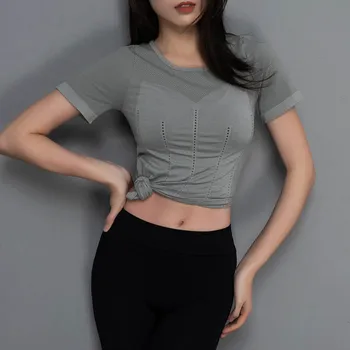 Yehan Women Tops Gym Seamless Short Sleeves Yoga Shirts Mesh Running Women Slim Fit Gym Tops Ladies Compression Women Fitness
Yehan Women Tops Gym Seamless Short Sleeves Yoga Shirts Mesh Running Women Slim Fit Gym Tops Ladies Compression Women Fitness