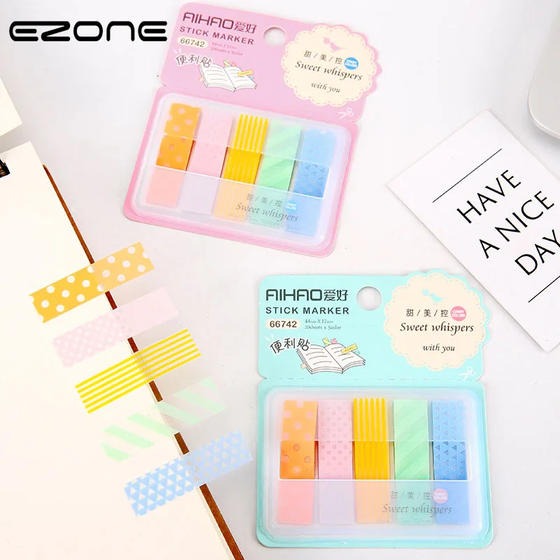 EZONE Candy Color Sticky Notes Classified Index Sticker Fluorescent Self-Adhesive Sticky Notes Student File Classification Label
EZONE Candy Color Sticky Notes Classified Index Sticker Fluorescent Self-Adhesive Sticky Notes Student File Classification Label