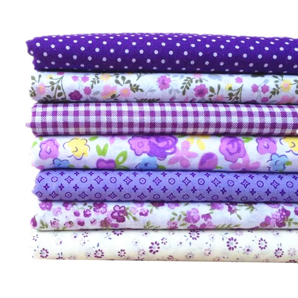 7pcs 25*25cm New arrive Purple floral grid 100% Cotton Fabric Sewing Tilda Doll Cloth DIY Quilting Patchwork Tissue Textile
7pcs 25*25cm New arrive Purple floral grid 100% Cotton Fabric Sewing Tilda Doll Cloth DIY Quilting Patchwork Tissue Textile